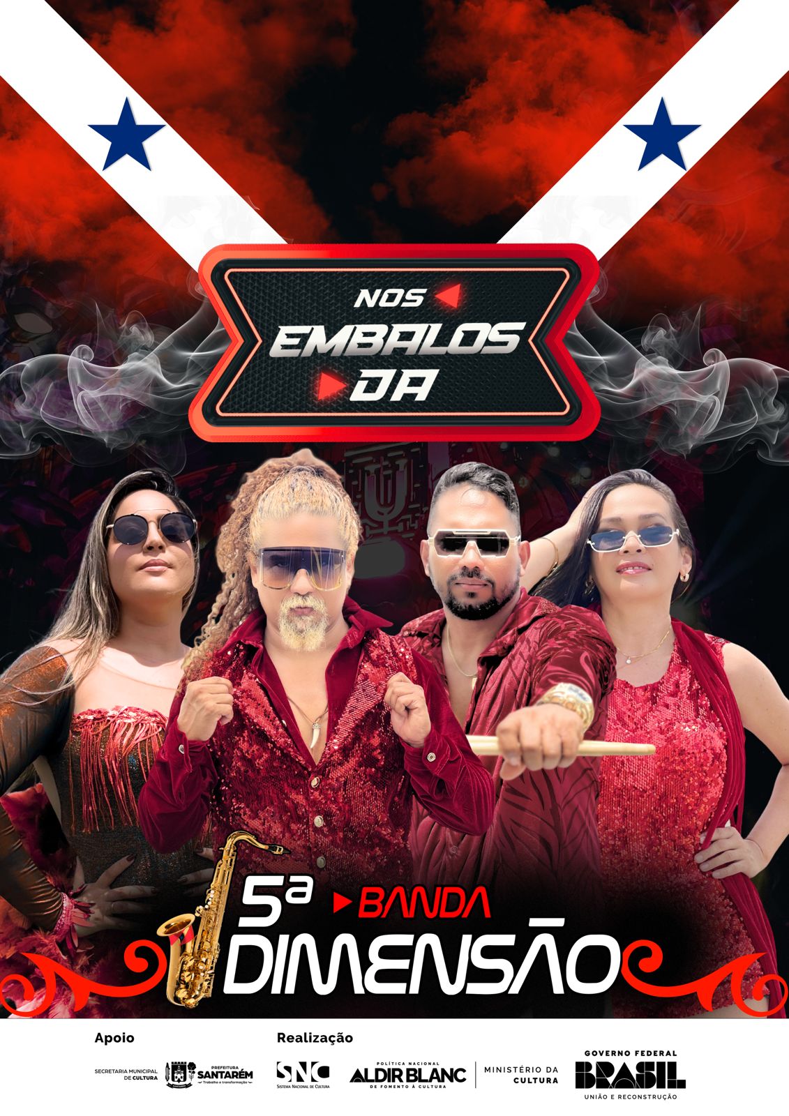 BANDA 5ª DIMENSÃO CELEBRA 53 ANOS COM SHOW E GRAVAÇÃO DE AUDIVISUAL NA PRAÇA DA MATRIZ